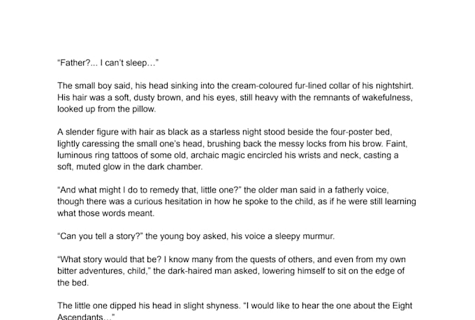 write whatever weird fantasy thingamajigs u want